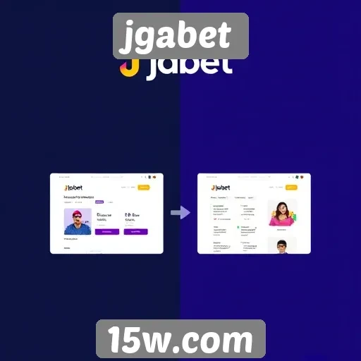 evolução do design do site jgabet ao longo do tempo