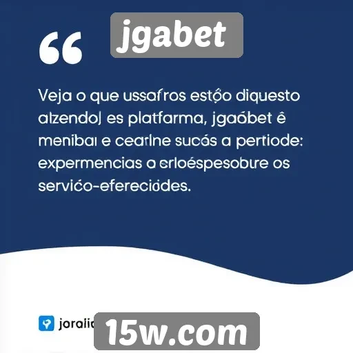 Depoimentos de usuários sobre a plataforma jgabet